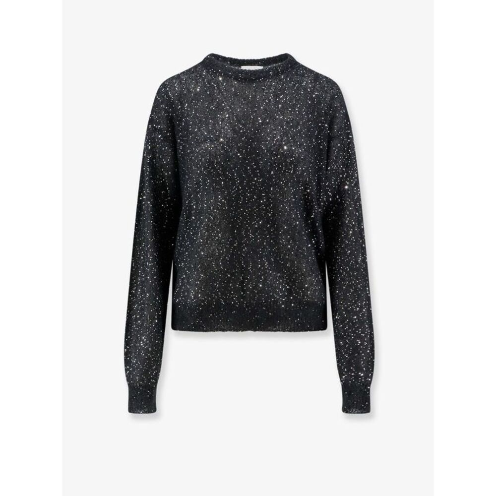 Nude Women Mohair Blend Sweater With Sequins